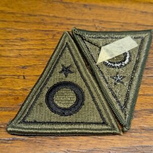New US Military Ohio National Guard Triangle Patches Subdued Shoulder Olive Drab